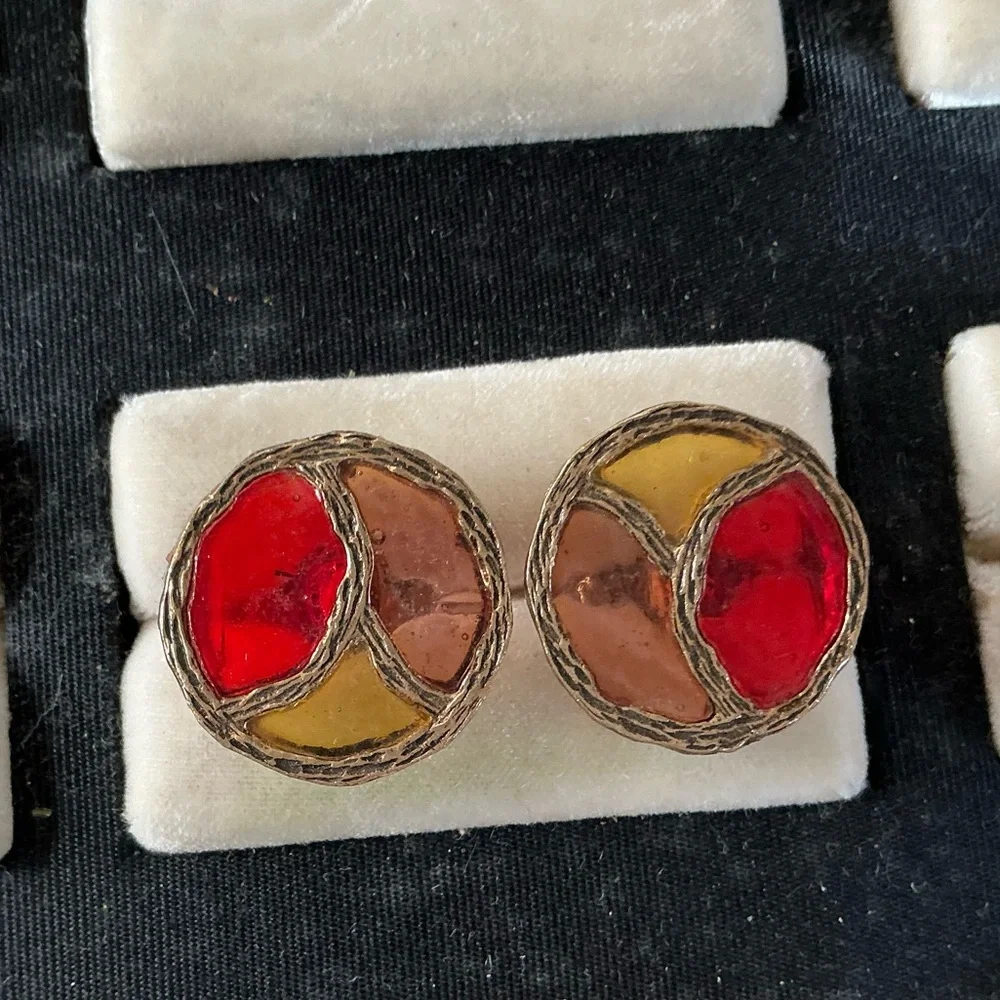 Vintage Translucent Cuff Links